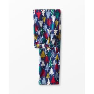 Hanna Andersson Unisex Blue Twinkly Trees  Long John Pajama Pant Sz S